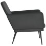 Sillón de cuero sintético negro 61x78x80 cm en Sillones | Comprar online en Foro24