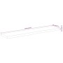 Rechteckiges Wandregal aus Akazienholz mit lebender Kante, 110 x 20 x 3,8 cm von , Regale und Regale - Ref: Foro24-370277, Pr...