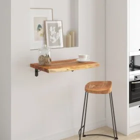 Square wall shelf acacia wood live edge 40x40x3.8 cm by , Shelves and shelves - Ref: Foro24-370294, Price: 38,09 €, Discount: %