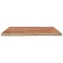 Encimera de baño rectangular madera maciza acacia 70x60x3,8 cm