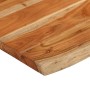 Encimera de baño rectangular madera maciza acacia 70x60x3,8 cm