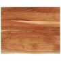 Tablero rectangular madera de acacia borde vivo 100x80x2,5 cm