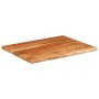 Tablero rectangular madera de acacia borde vivo 100x80x2,5 cm