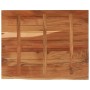 Tablero rectangular madera de acacia borde vivo 100x80x2,5 cm