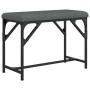 Esszimmerbank aus Stahl und dunkelgrauem Stoff, 62 x 32 x 45 cm von , Ess- und Küchenbänke - Ref: Foro24-835219, Preis: 41,41...