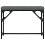 Steel and dark gray fabric dining bench 62x32x45 cm by , Dining and kitchen benches - Ref: Foro24-835219, Price: 40,85 €, Dis...