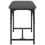 Steel and dark gray fabric dining bench 62x32x45 cm by , Dining and kitchen benches - Ref: Foro24-835219, Price: 40,85 €, Dis...