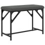 Esszimmerbank aus Stahl und dunkelgrauem Stoff, 62 x 32 x 45 cm von , Ess- und Küchenbänke - Ref: Foro24-835219, Preis: 41,41...