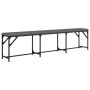 Esszimmerbank aus Stahl und dunkelgrauem Stoff, 186 x 32 x 45 cm von , Ess- und Küchenbänke - Ref: Foro24-835225, Preis: 80,6...