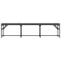 Esszimmerbank aus Stahl und dunkelgrauem Stoff, 186 x 32 x 45 cm von , Ess- und Küchenbänke - Ref: Foro24-835225, Preis: 79,7...