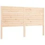 Double bed frame with solid wood headboard by , Beds and slatted bases - Ref: Foro24-3195031, Price: 177,23 €, Discount: %