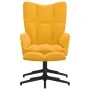 Mustard yellow velvet relaxation chair with footrest by , Armchairs - Ref: Foro24-328113, Price: 166,33 €, Discount: %