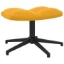 Mustard yellow velvet relaxation chair with footrest by , Armchairs - Ref: Foro24-328113, Price: 166,33 €, Discount: %
