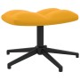 Silla de relajación con reposapiés terciopelo amarillo mostaza de , Sillones - Ref: Foro24-328113, Precio: 169,45 €, Descuent...
