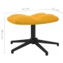 Mustard yellow velvet relaxation chair with footrest by , Armchairs - Ref: Foro24-328113, Price: 166,33 €, Discount: %