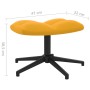 Silla de relajación con reposapiés terciopelo amarillo mostaza de , Sillones - Ref: Foro24-328113, Precio: 169,45 €, Descuent...