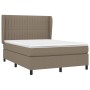 Boxspringbett mit taupegrauer Stoffmatratze 140x200 cm von , Betten und Lattenroste - Ref: Foro24-3128129, Preis: 554,66 €, R...