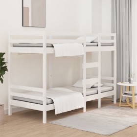 Solid pine wood bunk bed 80x200 cm by , Beds and slatted bases - Ref: Foro24-3139835, Price: 304,53 €, Discount: %