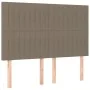 Box spring bed with taupe gray fabric mattress 140x190 cm by , Beds and slatted bases - Ref: Foro24-3131589, Price: 512,64 €,...