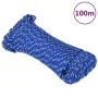Blaues Polypropylen-Bootsseil 3 mm 100 m von , Seile und Metallschnüre - Ref: Foro24-152430, Preis: 13,53 €, Rabatt: %