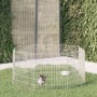 Rabbit cage 8 panels galvanized iron 54x60 cm by , Cages and habitats for small animals - Ref: Foro24-171574, Price: 30,96 €,...