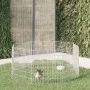 Rabbit cage 8 panels galvanized iron 54x60 cm by , Cages and habitats for small animals - Ref: Foro24-171574, Price: 30,40 €,...