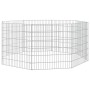 Rabbit cage 8 panels galvanized iron 54x60 cm by , Cages and habitats for small animals - Ref: Foro24-171574, Price: 30,96 €,...
