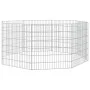 Rabbit cage 8 panels galvanized iron 54x60 cm by , Cages and habitats for small animals - Ref: Foro24-171574, Price: 30,40 €,...