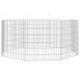 Rabbit cage 8 panels galvanized iron 54x60 cm by , Cages and habitats for small animals - Ref: Foro24-171574, Price: 30,96 €,...