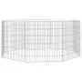 Rabbit cage 8 panels galvanized iron 54x60 cm by , Cages and habitats for small animals - Ref: Foro24-171574, Price: 30,40 €,...