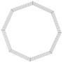 Rabbit cage 8 panels galvanized iron 54x60 cm by , Cages and habitats for small animals - Ref: Foro24-171574, Price: 30,96 €,...