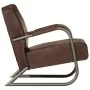 Sillón de cuero auténtico marrón de , Sillones - Ref: Foro24-359632, Precio: 253,89 €, Descuento: %