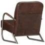 Sillón de cuero auténtico marrón de , Sillones - Ref: Foro24-359632, Precio: 253,89 €, Descuento: %