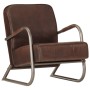 Brauner Sessel aus echtem Leder von , Sessel - Ref: Foro24-359632, Preis: 260,08 €, Rabatt: %