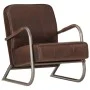 Sillón de cuero auténtico marrón de , Sillones - Ref: Foro24-359632, Precio: 253,89 €, Descuento: %