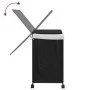 Cesto para ropa sucia con ruedas ratán negro 60x35x60,5 cm de , Cestas para ropa - Ref: Foro24-372042, Precio: 78,07 €, Descu...
