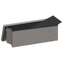 Light Gray Faux Linen Folding Storage Bench by , Benches for halls and storage - Ref: Foro24-374905, Price: 65,45 €, Discount: %