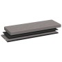 Light Gray Faux Linen Folding Storage Bench by , Benches for halls and storage - Ref: Foro24-374905, Price: 65,45 €, Discount: %