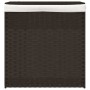 Dirty clothes basket 2 sections dark brown rattan 53x35x57 cm by , Laundry baskets - Ref: Foro24-372035, Price: 66,08 €, Disc...