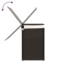 Dirty clothes basket 2 sections dark brown rattan 53x35x57 cm by , Laundry baskets - Ref: Foro24-372035, Price: 66,08 €, Disc...