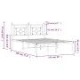 Bettgestell mit schwarzem Metallkopfteil 135x190 cm von , Betten und Lattenroste - Ref: Foro24-374338, Preis: 93,84 €, Rabatt: %