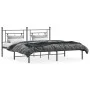 Bed frame with black metal headboard 183x213 cm by , Beds and slatted bases - Ref: Foro24-374344, Price: 104,46 €, Discount: %