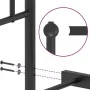 Bed frame with black metal headboard 183x213 cm by , Beds and slatted bases - Ref: Foro24-374344, Price: 104,46 €, Discount: %