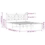 Bettgestell mit schwarzem Metallkopfteil 183x213 cm von , Betten und Lattenroste - Ref: Foro24-374344, Preis: 104,46 €, Rabat...