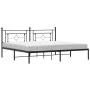 Bettgestell mit schwarzem Metallkopfteil 200x200 cm von , Betten und Lattenroste - Ref: Foro24-374346, Preis: 118,77 €, Rabat...