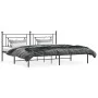 Bettgestell mit schwarzem Metallkopfteil 200x200 cm von , Betten und Lattenroste - Ref: Foro24-374346, Preis: 118,77 €, Rabat...