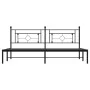 Bettgestell mit schwarzem Metallkopfteil 200x200 cm von , Betten und Lattenroste - Ref: Foro24-374346, Preis: 118,77 €, Rabat...