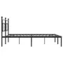 Bettgestell mit schwarzem Metallkopfteil 200x200 cm von , Betten und Lattenroste - Ref: Foro24-374346, Preis: 118,77 €, Rabat...