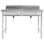 Fregadero de cocina con doble seno acero inoxidable de vidaXL, Fregaderos - Ref: Foro24-144291, Precio: 232,66 €, Descuento: %