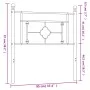 Kopfteil aus schwarzem Metall, 90 cm von , Kopf- und Fußteile - Ref: Foro24-374367, Preis: 29,04 €, Rabatt: %